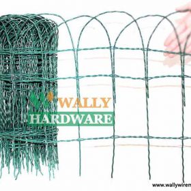 Fence Lawn Edging Garden Border 10m Green PVC Coated Wire Edge Fencing